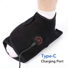 Hailicare Electric Foot Massager, Portable Air Pressure Foot Massage Machine, 3 Modes, Adjustable Height Massage Nodes, Type-C Charging, 2000mAh Battery, Home And Travel Foot Relaxation Device - Black - View 9