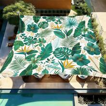 1pc Mandala Geometric Print Square Sun Shade Sail, Suitable For Yard, Pool, Villa Courtyard, Outdoor Leisure Area, Outdoor Sun Shade Sail, Beach Umbrella, Outdoor Sun Shade Cloth, Beach Canopy, Beach Tent, Patio Sun Shade, Outdoor Gazebo, Gazebo - Bohemia C - View 30