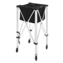 YUNRUX Portable Tennis Ball Funnel, Foldable Tennis Ball Basket, Tennis Ball Carrier & Wheels - A - View 10