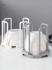 1pc Adjustable Kitchen Sink Dish Drying Rack, Multi-Functional Bowl And Plate Storage Organizer - Multicolor - View 2