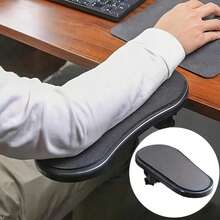 Soporte de extensión para brazo de escritorio con abrazadera, bandeja ergonómica de apoyo para el codo, soporte ajustable para el antebrazo, tablero de extensión de escritorio con abrazadera resistente, soporte para brazo para aliviar la presión de la muñeca, adecuado para oficina, juegos de computadora, estudio en casa, accesorio de actualización para escritorio de computadora - A - Ver 1