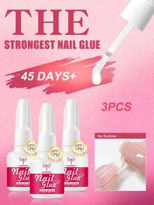 COLOURSMILE 6件組 10ml 凝膠指甲膠套組,快乾持久黏著,適用於壓克力指甲、穿戴式假指甲、假指甲片與美甲藝術 - 10ml - 查看 10