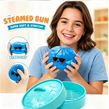 1 pieza Juguete antiestrés de apretar estilo gelatina de océano con diseño oculto, caja de squishy de dumpling con purpurina, gafas de moda cool estilo gelatina, juguete sensorial antiestrés para adultos, uso en oficina y hogar, masa suave antiestrés - Multicolor - Ver 2