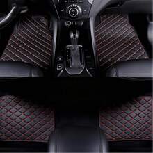 4-Piece Universal Car Floor Mat Set, With PVC Leather Surface, Fashionable Quilting Pattern, Water And Stain Resistant, Suitable For All Seasons, Deep Edge Design Can Effectively Absorb Dust, Bottom With Anti-Slip Material, Easy To Clean And Install. - Multicolor - View 9