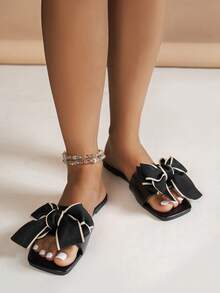 MICCOM Sandal Wanita Model Baru, Sandal Serbaguna Musim Semi/Panas, Sandal Pantai, Sandal Luar Ruangan Anti Selip - Hitam - View 4