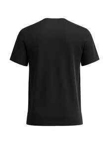 Tricou pentru bărbați, croială regular, cu imprimeu, mânecă scurtă - Negru - Vizualizare 3
