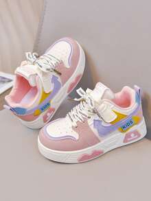 1 Pasang Sepatu Skateboard Olahraga Anak Kasual Modis untuk Semua Musim - Baby Pink - View 5