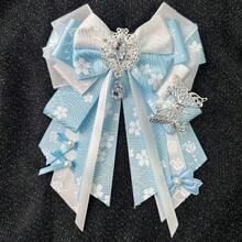 Light Blue Butterfly Dream Rhinestone Bow