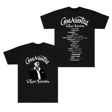 Rauw Alejandro Cosa Nuestra 2026 T-Shirts, T-Shirt With The Song List, Cosplay, Fashion For Men And Women, Short-Sleeve T-Shirt - Color 2 - View 1