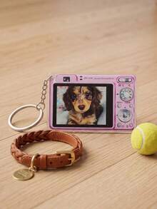 1/3/5pcs Personalized Camera Photo Keychain, Custom Picture Acrylic Keyring, Cute Memory Gift For Family, Friends, Couples, Pet Lovers, Backpack Charm - Multicolor - View 12