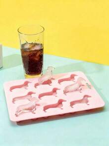 3D Dachshund Chocolate Cake Mold - Perfect For Beer Cubes, Party DIY Fudge,Easy-To-Release Silicone Ice Tray, With Multiple Compartments And Simple Bucket-Shaped Design With Lid, Reusable Ice Maker,Suitable For Home,Club And Outdoor Sum, Cube Tray - Multicolor - View 12