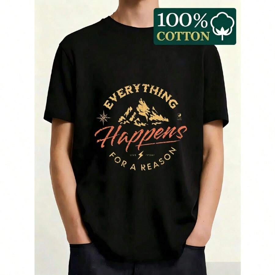 Men T-Shirts - 黑色 - 查看 1