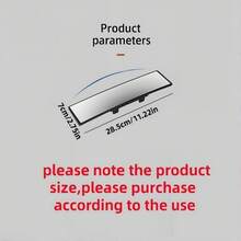 Eliminate Blind Spots: Ultra-Wide Convex Rearview Mirror For Cars, Enhanced Field Of View Interior Rearview Mirror, Easy Installation, Universal Fit For Sedans And SUVs - A - View 5