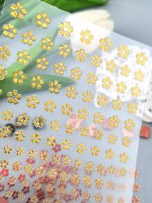 4pcs/1pc Stiker Kuku Laser Motif Bunga, Desain Bunga, Warna-warni Serbaguna Mudah Dibuat, Kreasi Seni Kuku DIY Eksklusif untuk Anak-anak, Cocok untuk Ulang Tahun, Pesta, Dekorasi Kuku Sehari-hari - MultiWarna - View 10