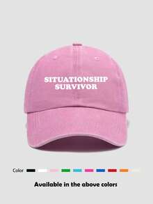 1 pieza Gorra de béisbol unisex de unicolor desgastada, visera deportiva vintage lavada, transpirable, adecuada para salidas diarias, pesca, viajes al aire libre - Multicolor - Ver 24
