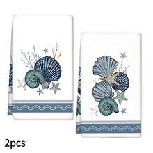 2/4/6pcs Set, Dish Towel, Ocean Creature Pattern Printed Towel, Ultra-Fine Microfiber Modern Absorbent Cloth, Cooking And Baking Tea Towel, Dish Cloth, Cleaning Towel, Hand Towel, Tea Towel, Ultra-Soft And Highly Absorbent, Kitchen Decor, Gift For Neighbors, Gift For Mom, Birthday Gift, Sweet Housewarming Gift For Friends, Kitchen Accessories, Daily Necessities, Life Essentials - Multicolor - View 14