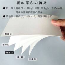 ペーパーエントランス コピー用紙 上質紙 【特厚口】110kg B5 100枚 印刷 プリンター用紙 55299 - 白 - チェックする 3