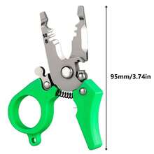 Mini Portable Aluminum Alloy Fis - Green - View 3