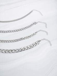 imoli 4pcs/Set Bohemian Holiday Vacation Style Metal Multi-Layer Anklet Set, Suitable For Women Beach Party Jewelry Gift - 32761-ank-g-eP - View 9