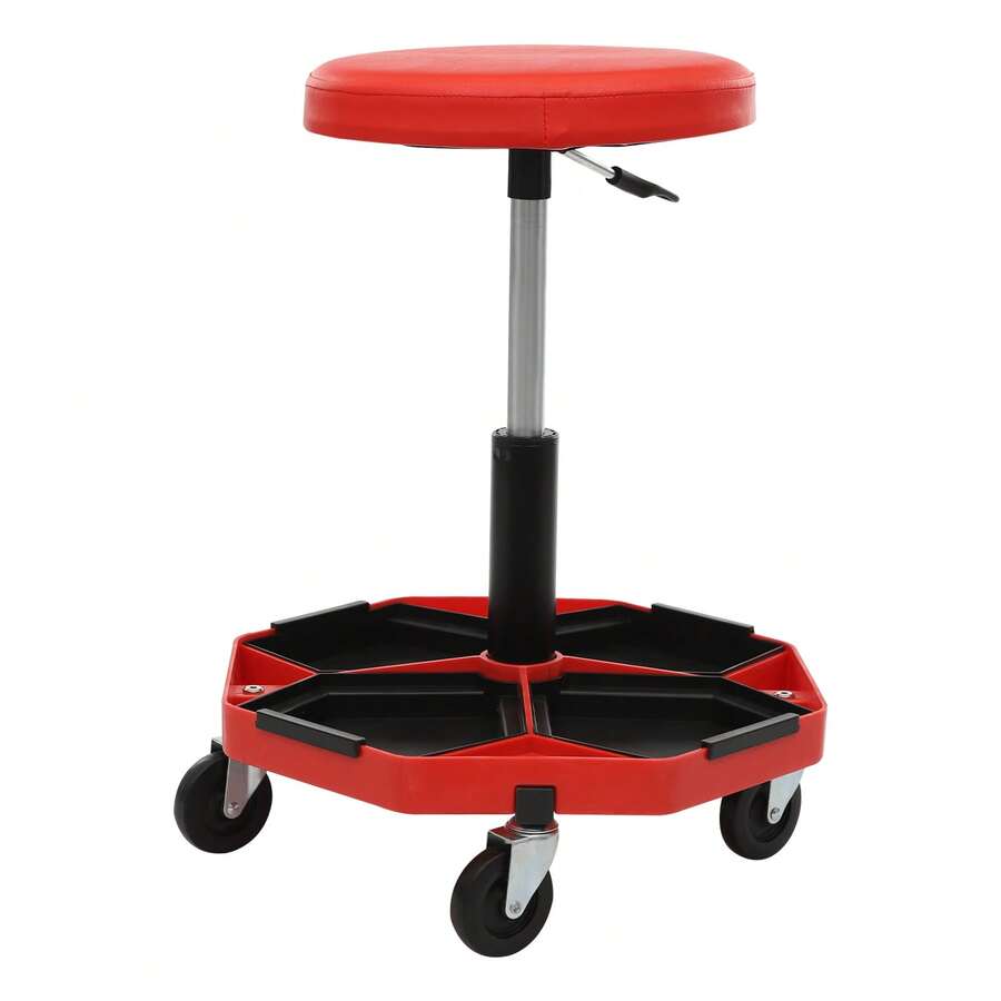 YUNRUX Workshop Rolling Seat, Pneumatic Garage Seat, Rolling Pneumatic Workshop Seat - A - 查看 1