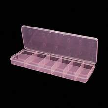 ART LALIC 12 Grids Nail Tip Storage Box, Nail Art Container Organizer For Rhinestones Charms Beads, Portable Accessories Storage Case - Multicolor - View 7