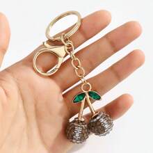 1Pc Daily Resin Sports Ball Cherry Keychain Soccer Basketball Baseball Tennis Rugby Bag Charm Pendant - Multicolor - View 9
