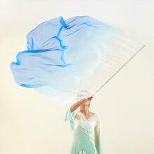 2 Sets Of Chiffon Worship Flags Are Used For Church Worship Dance Flags, With Telescopic Poles And Semi-Circular Angel Wings Dance Props Suitable For Outdoor Stage Performances And Religious Activities - Multicolor - View 5