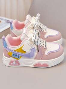 1 Pasang Sepatu Skateboard Olahraga Anak Kasual Modis untuk Semua Musim - Baby Pink - View 8