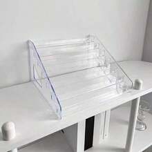 1pc Transparent Cosmetic Storage Box, Transparent Storage Box, Multi-Layer Cosmetic Storage Rack, Nail Polish, Eyeshadow Palette, Display Rack, Vanity, Organizer Rack, Bathroom Storage, Transparent Cosmetic Storage Box, Stair Perfume, Skincare Products, Cosmetic Display Rack, Multi-Layer Cosmetic Storage Rack, Jewelry Box, Makeup Bag, Makeup Brush Holder, Brush Holder, Perfume Storage Box, Makeup Bag, Women's Gift, Christmas Gift, Women's Gift Creative - Clear - View 8