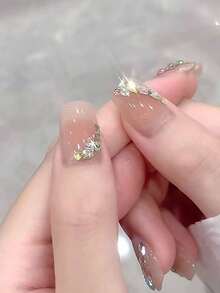 20pcs Sparkling Colorful Rock Candy Zirconia Flat Back Nail Rhinestones, Flower Cut Flat Back Rhinestones Nail Decor, Sparkling K9 Beveled Small Flat Back Asymmetrical Rhinestones, Colorful Mixed Nail Rhinestones Glitter Nail Nail Charms - 彩色 - 查看 6