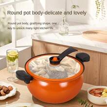 7L Soup Pot - Multi Functional Stock Pot With Dual Handles, Large Capacity Thickened Cast Iron, Compatible With Induction And Gas Stoves, Perfect For Soups, Stews, Versatile Cookware - View 7