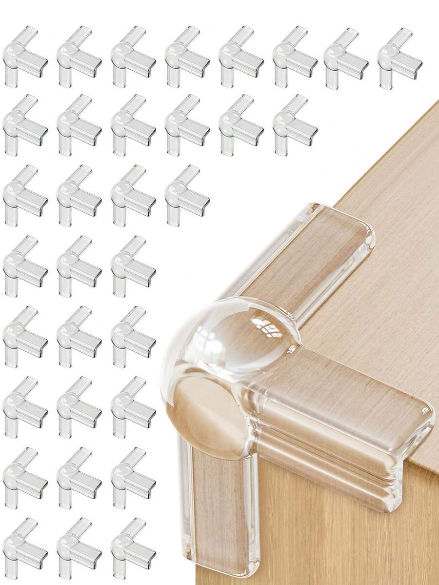 4/6/8/10/12PCS Table Corner Guards Baby Safety Edge Protectors Corner Protectors Children Protective Corner Guards Edge Protection Suitable For Furniture Baby Protection Corners Coffee Table Edge Protection - Multicolor - View 1