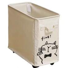 Office Storage Basket, Workstation Bag Storage Rack, Under-Desk Shelf With Wheels, Dormitory Floor-Standing Movable Storage Rack - One Size Fits All - View 5