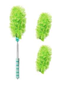 Car Dust Remover And Window Cleaner Set: Anti-Static Brush, For Car/Living Room/Bedroom/Desktop Dusting And Windshield Cleaning (1/3/5 Replacement Brush Heads) - Type a - View 22