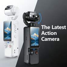 4K Series Action Camera (All With 32GB Memory Card) 180° Rotating Lens, Upgraded Auto Storage (Photo + Video), Hands-Free Wearable Body Camera, Suitable For Cycling, Hiking And Sports Recording, Rechargeable, Video Vlog Camera, Full Body Camera, Perfect For Video And Recording, Life Recording And Travel, 2000mAh - Multicolor - View 6