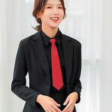 1pc Solid Color Striped Unisex Fashion Versatile Campus Style Necktie School - Multicolor - View 3