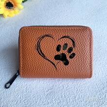 Love Paw Print Card Holder, Lightweight Fashion Wallet, Suitable For Daily Use, Women's Gift Mini Wallet/Purse/Card Holder - Multicolor - View 12