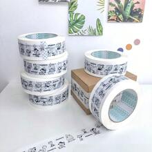 1 Roll Snoopy Tape, Cute Cartoon Comic, For Express Delivery, Small Card Packaging Sealing - Multicolor - View 4