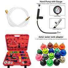 34pcs Radiator Cooling System Pressure Tester Coolant Purge Refill Vacuum Kit - A - View 2