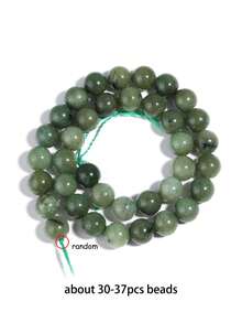 1 String Natural Green Jasper Agate Beads Stone Round Accessories Beads For Girls Jewelry Making Diy Lovers Bracelet 6 8 10mm - Multicolor - View 17