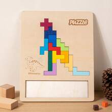 Square Wooden Puzzle Blocks Educational Toy For Children Intelligence Development Puzzle Early Education Toy Puzzle Solving - Multicolor - View 19