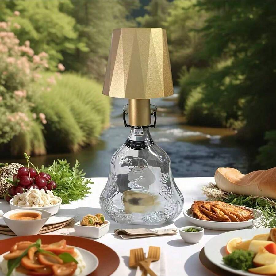 Wireless Creative LED Lamp, Multi-Function Wine Bottle LED Fairy Light - USB Rechargeable, Touch Control Dimmable, Suitable For Wine Bottles, Living Room/Hotel/Restaurant/Bar/Club - Multicolor - View 1