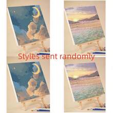1 件 DIY 数字油画，彩色画板，花卉油画 - 彩色 - 查看 4