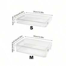 1pc Dust-Proof Desktop Certificate Storage Box, Suitable For A4 Documents And Certificates, Moisture-Proof Document Bag, Used For Record Keeping, Back To School Season, School Supplies - A - View 2
