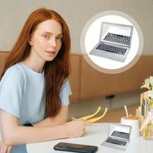 1pc Foldable Design: Mini Laptop Mirror Makeup Mirror - Polyethylene Mini Foldable Pocket Laptop Glass Suitable For Home And Travel - A - View 10