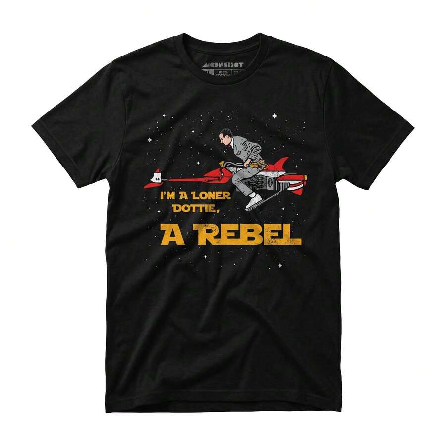 Soy una Dottie Solitaria, una Rebelde - Camiseta Unisex - Pee Wee's Big Adventure, Y2k - Negro - Ver 1