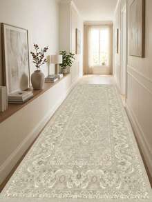 1pc American Classic Distressed Art - Aesthetic Floral Bohemian - Long Runner Rug, Bathroom, Kitchen, Entryway, Hallway, Bedside, Living Room, Bedroom, All-Season Soft Machine Washable Mat, Home Decor - Multicolor - View 5