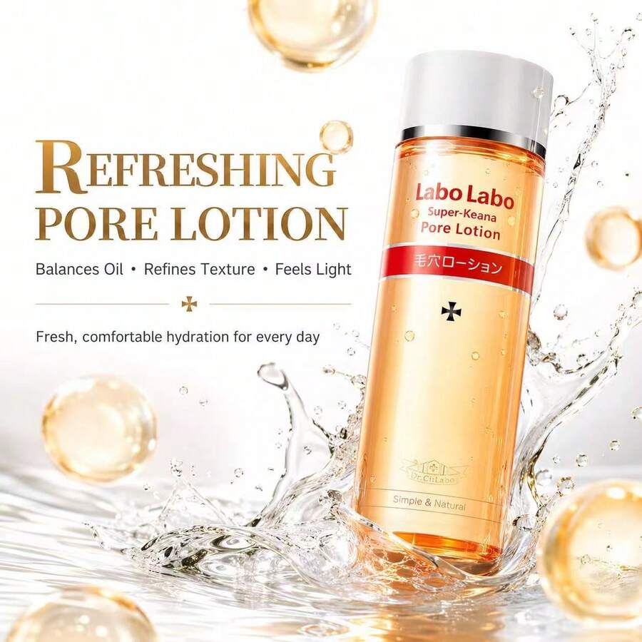 Dr.Ci:Labo Labo Labo Pore Refining Toner, Low Acid Gentle Exfoliating Facial Lotion, Witch Hazel Oil Control Skincare, Suitable For Oily And Combination Skin, 200ml - 200ml - View 1