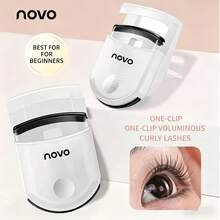 NOVO 1/2pcs Portable Eyelash Curler,Lashes Natural Look,Ultra-Light Eyelash Extension Tool,Natural Long,Making Eyes Appear Larger,Suit For All Eye Shapes,Gift For Women & Girl - Multicolor - View 3