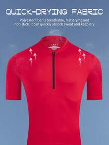 Men Loose Short Sleeve T-Shirt With Pocket, Stylish Design, Summer Essential, Easy To Match,Quick Drying And Breathable,Suitable For Hiking, Running, - Red - View 2